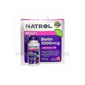 Natrol Biotin Beauty 5000mcg Extra Strength Strawberry
