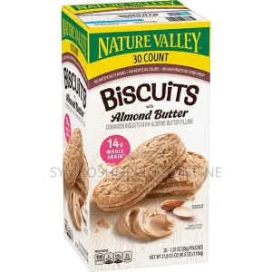 Nature-S Valley Biscuit Sandwich With Almond Butter Filling.