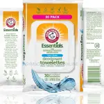Arm Hammer Essentials Clear Water Deodorant Towelettes