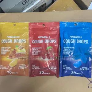 Menthol Cough Drops Cool Menthol Freegells Cough Drops.