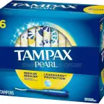 Tampax Pearl Regular Absorbency Unscented Tampons, 96 Count