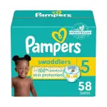 Pampers Swaddlers Diapers - Size 5, 58 Count,