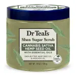 Dr Teal's Shea Sugar Body Scrub, Cannabis Sativa Hemp Seed