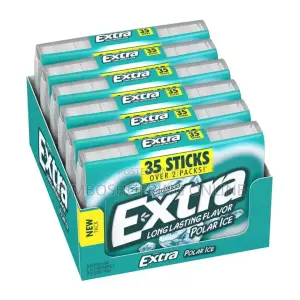 Extra Polar Ice Gum 35 Sticks 6 Count(455ghs for Pack)
