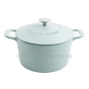 Martha Stewart 7 QT Enamel Cast Iron Dutch Oven