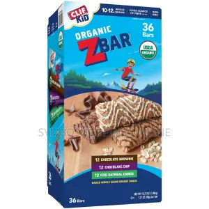 CLIF Kid Organic Z Bar Baked Wholegrain Energy Snack -36bars